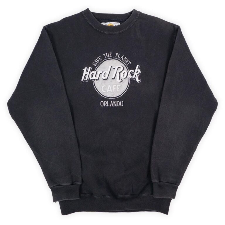 90’s Hard Rock CAFE ロゴ刺繍 スウェットシャツ “MADE IN USA” | 古着アンテナ